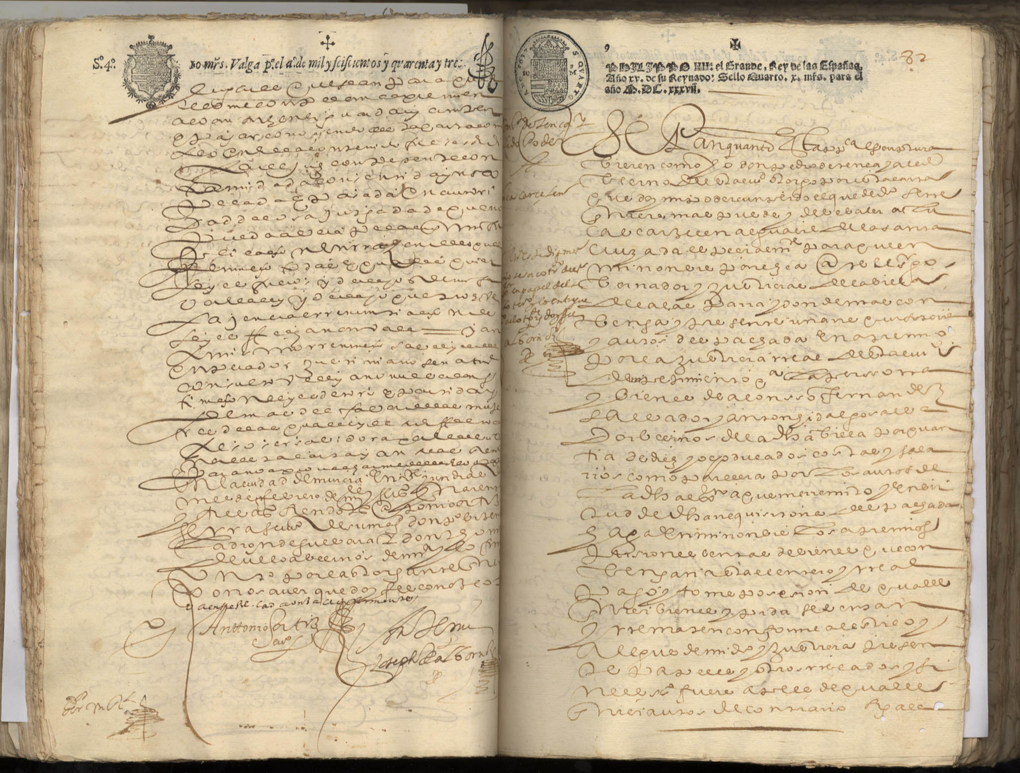 Registro de José Albornoz, Murcia de 1643.